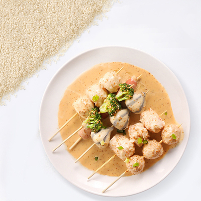 6 pièces/tonne Sushi avec légumes et salade de sésame faible en gras vinaigrette spéciale