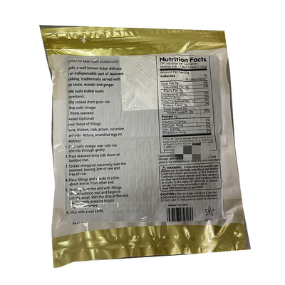100 feuilles d'algues de mer Snacks de couleur verte foncée Algues brûlant Nori Algues biologiques grillées