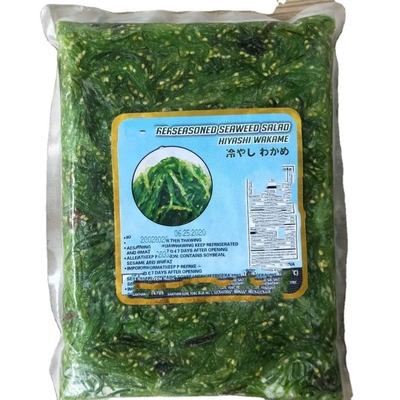 Japon Chuka Wakame congelé Salade d'algues de mer Cultiver biologique Type Instruction normale