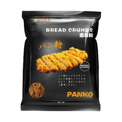 Panko en jaune et en blanc normaux, des miettes de pain pour le sushi japonais en vrac