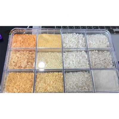 Panko en jaune et en blanc normaux, des miettes de pain pour le sushi japonais en vrac