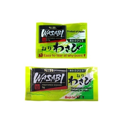 Mini Wasabi Sachet 0,0025-0,05 kg Votre assaisonnement préféré pour le goût épicé