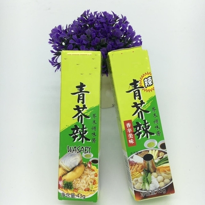 43 g Sachet de poudre de Wasabi avec type de stockage normal et teneur en matière organique