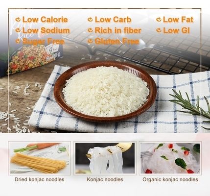 Noodles à 100% de Konjac naturel Noodles blanches pour les besoins des clients