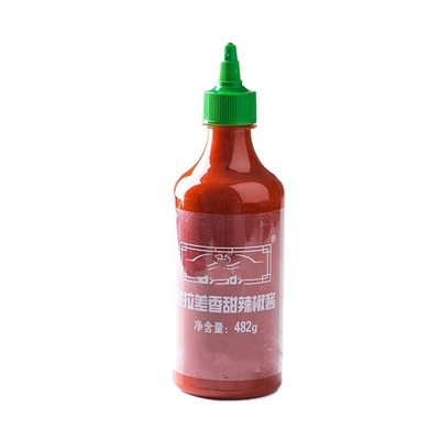 NO Ingrédients Ail épicé Sriracha Sauce au piment 510G pour cuisson personnalisée