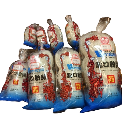 Vermicelli Céréales grossières à base de haricots, fil de riz, style oriental, sucré, faible en gras, nouilles, sac vert, emballage