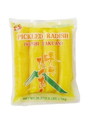 Type de stockage normal saveur traditionnelle japonaise radis mariné déchiqueté