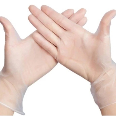 Gants en vinyle jetables en PU blanc bleu pour le sushi PE TPE pour la manipulation et la préparation des aliments