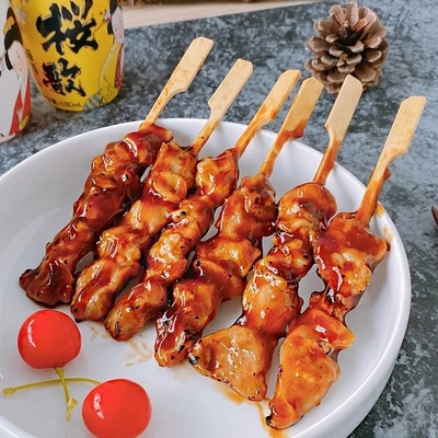 1 kg de poulet grillé à faible teneur en sel, yakitori pour les étals de restauration de rue japonais