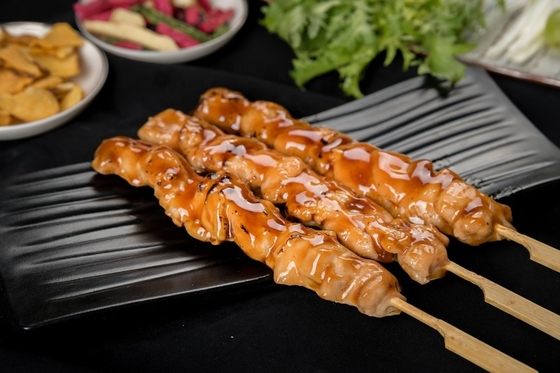 1 kg de poulet grillé à faible teneur en sel, yakitori pour les étals de restauration de rue japonais