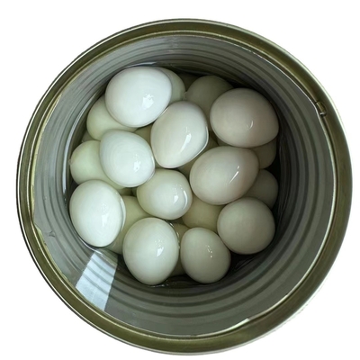 425g d' œufs de caille en conserve cuits pour les besoins des clients de SHANDONG