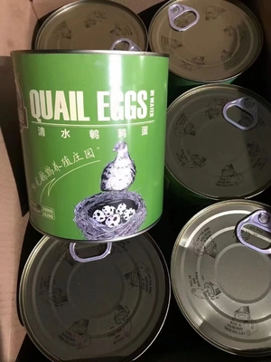 425g d' œufs de caille en conserve cuits pour les besoins des clients de SHANDONG