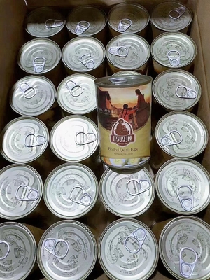 425g d' œufs de caille en conserve cuits pour les besoins des clients de SHANDONG