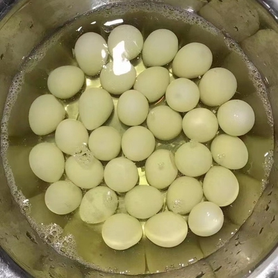 425g d' œufs de caille en conserve cuits pour les besoins des clients de SHANDONG