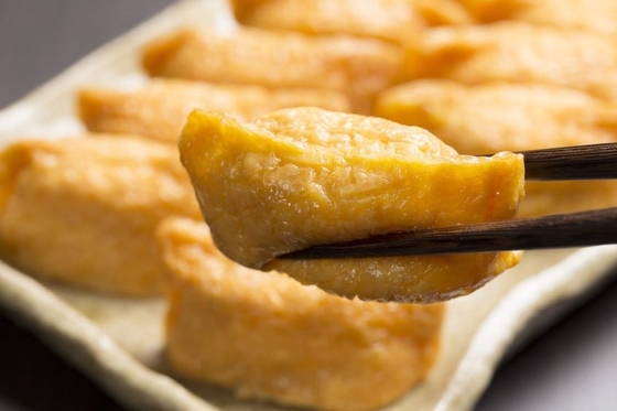 AJITSUKE FROZEN CURD de soja certifié HACCP Tofu Inari avec assaisonnement traditionnel