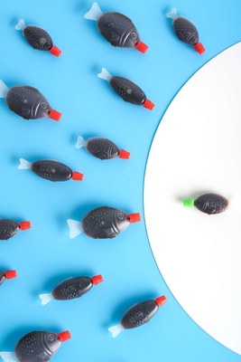 Sushi halal brassé sous forme de mini-poisson Sauce de soja à 100% pureté