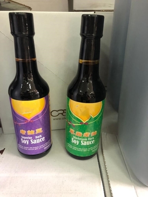 Recette traditionnelle Sauce de soja chinoise légère et foncée 150 ml avec ingrédient de haricots