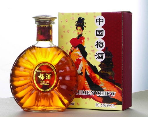 Vin de prune vert de style chinois OEM 10,5% 14% avec une durée de conservation de 36 mois