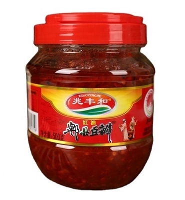 PIXIAN pâte de haricots huile rouge chili soja pâte de haricots pâte de cuisson avec goût SPCY