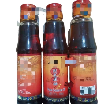 Huile de soja de graines de sésame saine 18L pure mélangée mélangée pour la cuisson 24*150ml/t