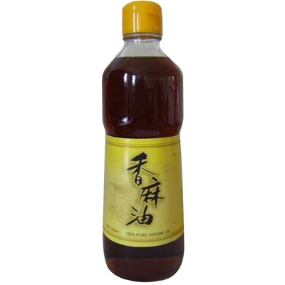 Huile de soja de graines de sésame saine 18L pure mélangée mélangée pour la cuisson 24*150ml/t